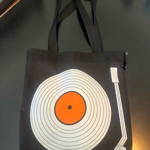 Vinyl Record Design Tote Bag